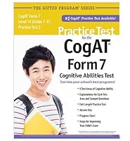 Practice Test for the CogAT® Form 7 Level 14 (Grade 7-8*) Practice Test 2 1937383199 Book Cover