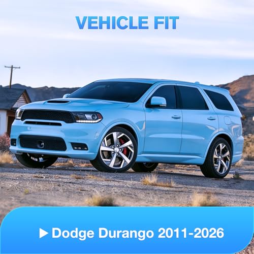 Image of Nilight Window Visors for Dodge Durango 2011-2026, in-Channel, 4PCS | Durable Acrylic Smoke Rain Guards Help Block Rain and Sun Glare While Supporting Fresh Air