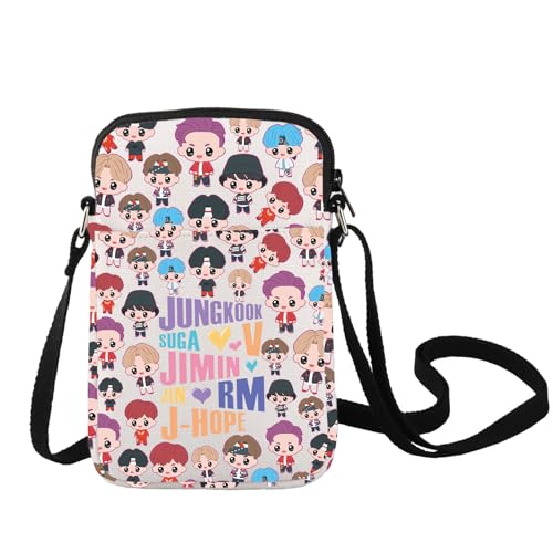 LEVLO - Bolsa cruzada del ejército coreano del grupo K-pop para los miembros del ejército, regalo para los miembros del ejército, bolsa de hombro para amantes del K-pop, Bolsa Army C