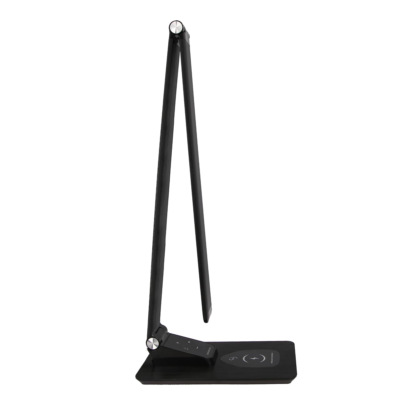 JVD - Lampe LED de Chevet et de Bureau - Avec Chargeur à Induction Sans Fil et Port USB - Luminosité Réglable - Éclairage Blanc Chaud et Froid - Pour Chambre d’Hôtel et Bureau