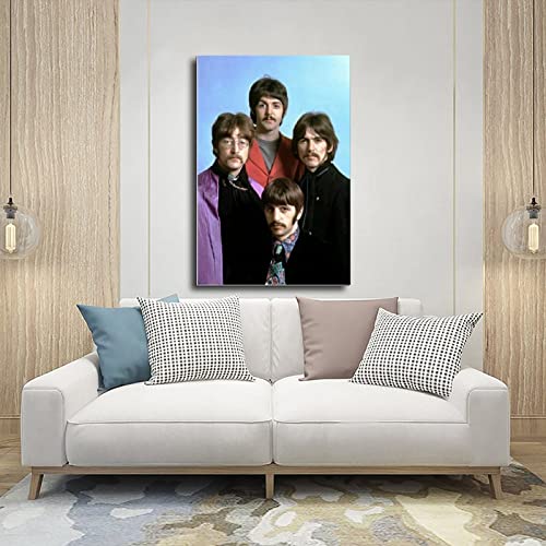 The Beatles 1967 Poster sur toile pour chambre à coucher, bureau, décoration sans cadre : 60 x 90 cm - Les Beatles, Paul McCartney, John Lennon, RIngo Starr, George Harrison The Beatles 1967 Poster sur toile pour chambre à coucher, bureau, décoration sans cadre : 60 x 90 cm – Image 6