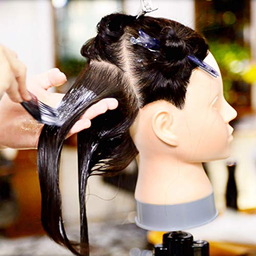 image for JOYFUL QUEEN 100% Human Hair Mannequin Head 100% Hairdressing Hair Tra