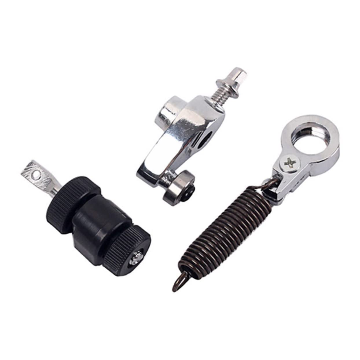 Toyvian 2pezzi Pedale Per Cassa Con Molla Tensionatrice Metallo Di Per Pedale Da Batteria Facile Da Assemblare e Utilizzare Alta Resistenza e Durata Nero e Argento