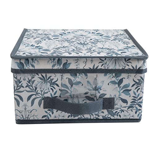 Laura Ashley Medium Storage Box | Dimensions: 11'x 12'x 6 | Foldable | Closet Organization | Storage | Parterre