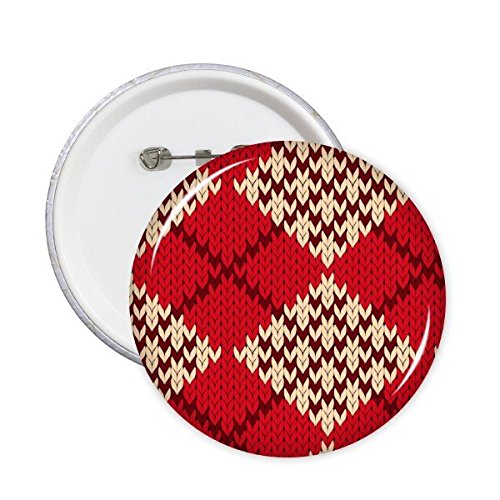 Broches rondes motif nordique tricolore DIYthinker | Cadeau original pour amateurs de mode