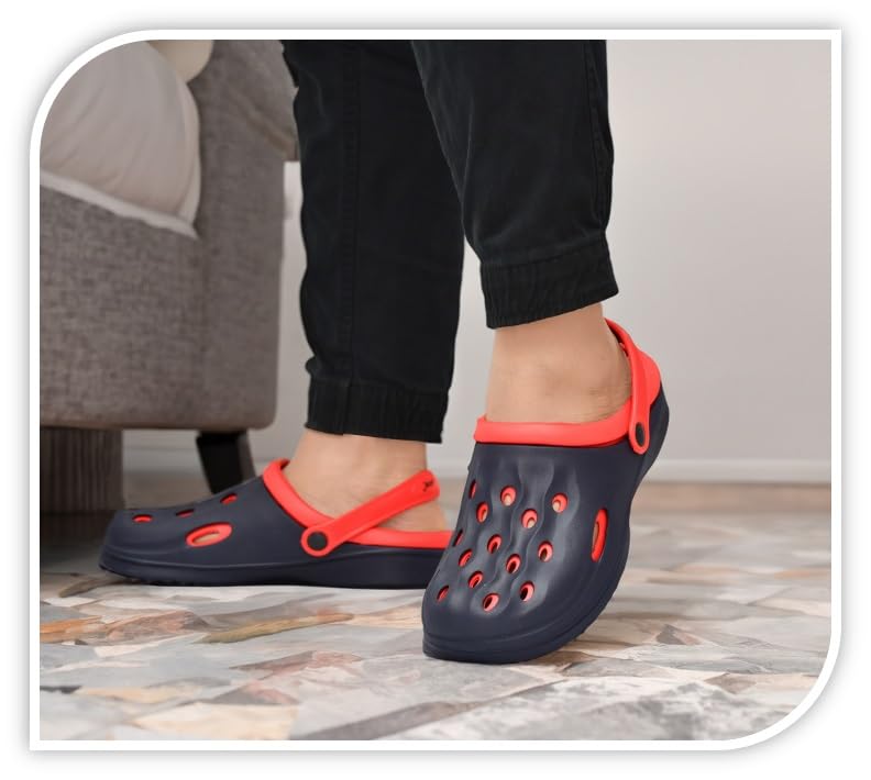 Image of BADLAV Mens Men's Lightweight Classic Clogs || Sandals with Adjustable Back Strap for Men (M-301) Clog