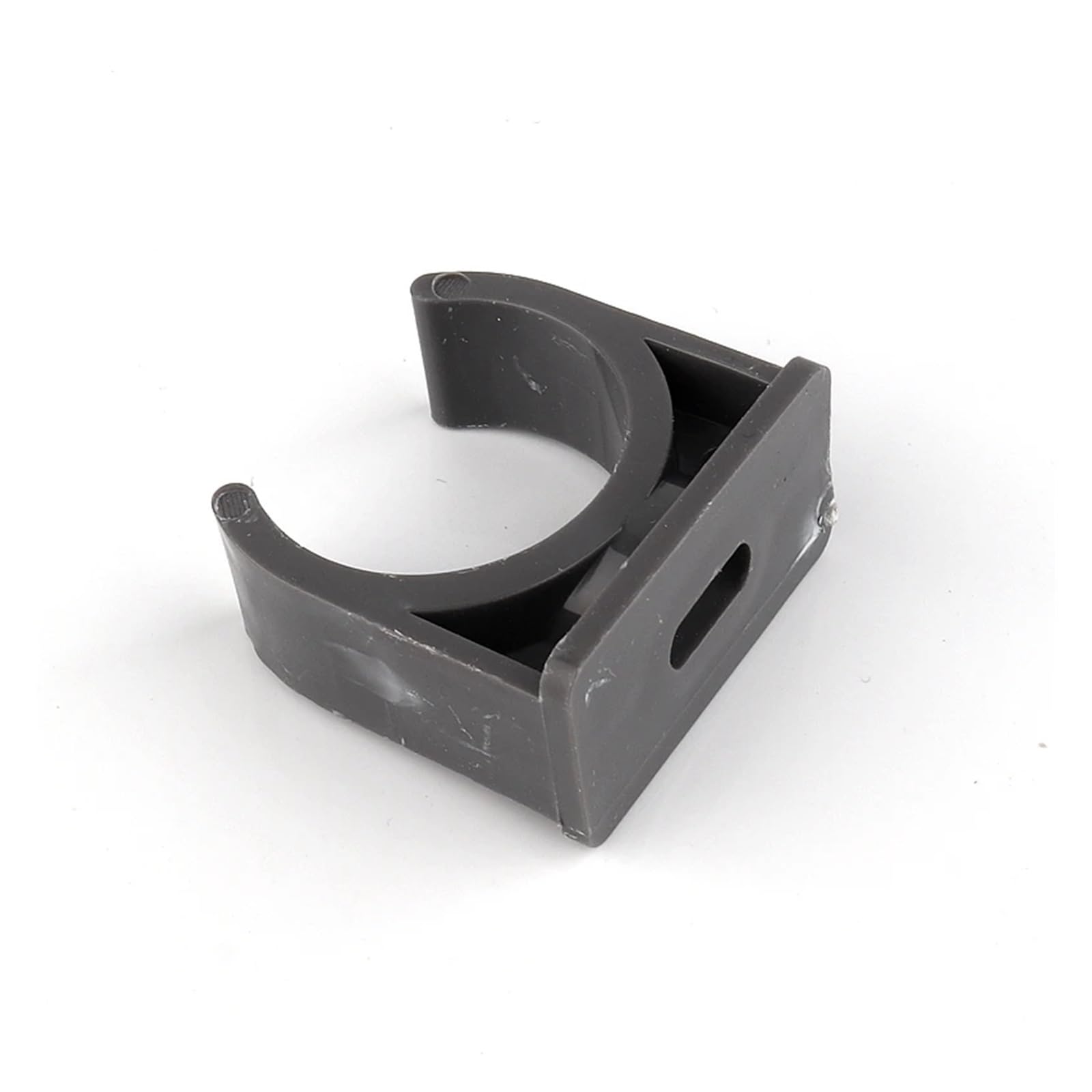 Plastikowe klipsy do węży 20~100 szt. ID 20~40mm PVC Szary zacisk rurowy Złączki do systemu nawadniającego Klips Zacisk w kształcie litery U Plastikowa podstawa rury(Inner Dia 25mm,50pcs)