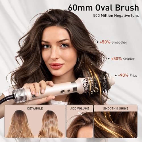Image of Mythsight StyleVibe 6-in-1 Air Styler with Hair Dryer & Auto-Wrap Curlers