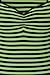 Hell Bunny Warlock Striped Punk Retro Jersey Top - Black & Green (M)