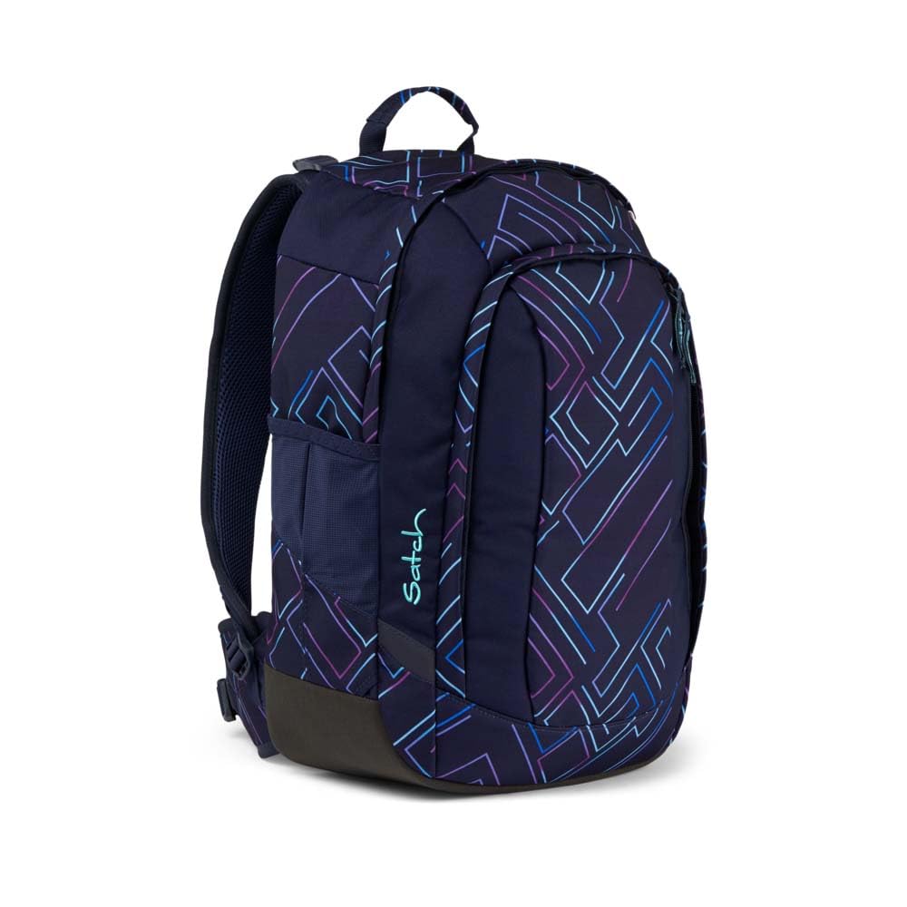 Satch Air Schulrucksack Set 3tlg. inkl. Schlamperbox und Sportbeutel (Purple Laser)