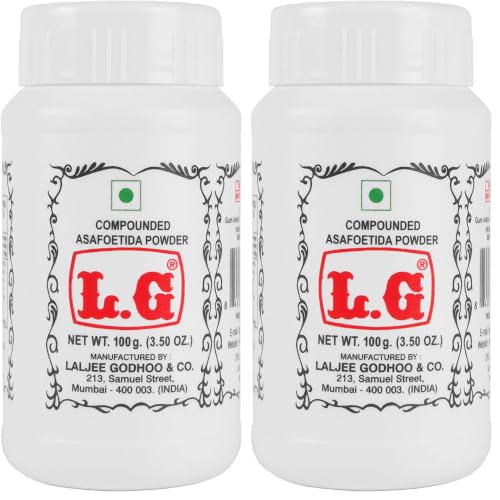 Image of LG LALJEE GODHOO & CO. Compounded Asafoetida Powder-100Gms, Vegetable Masala (Pack of 2)