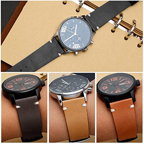 Bracelet montre cuir véritable Citizen BM8475-26E 20mm 22mm - 6
