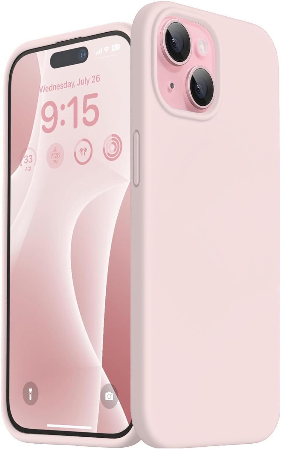 NAFS Liquid Silicone Cover Compatible for iPhone 15 Plus Case Non-Slip Full Body Protective Covers Shockproof Back Cover with High Raised Camera Lips (6.7 inch,) (Sand Pink) (B0CW1WF6CJ) Amazon Price History, Amazon Price Tracker