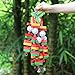 KINTOR Bird Chewing Toy Large Medium Parrot Cage Bite Toys African Grey Macaws Cockatoos Eclectus Amazon (Apple-22inch)