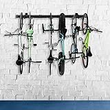Malson Garage Bike Storage Wall Mount, Garage Organization Bike Hangers and Tool Hanger Adjustable Bike Storage Racks for Garage & Home,Holds 6 Bicycles(45 Inches)
