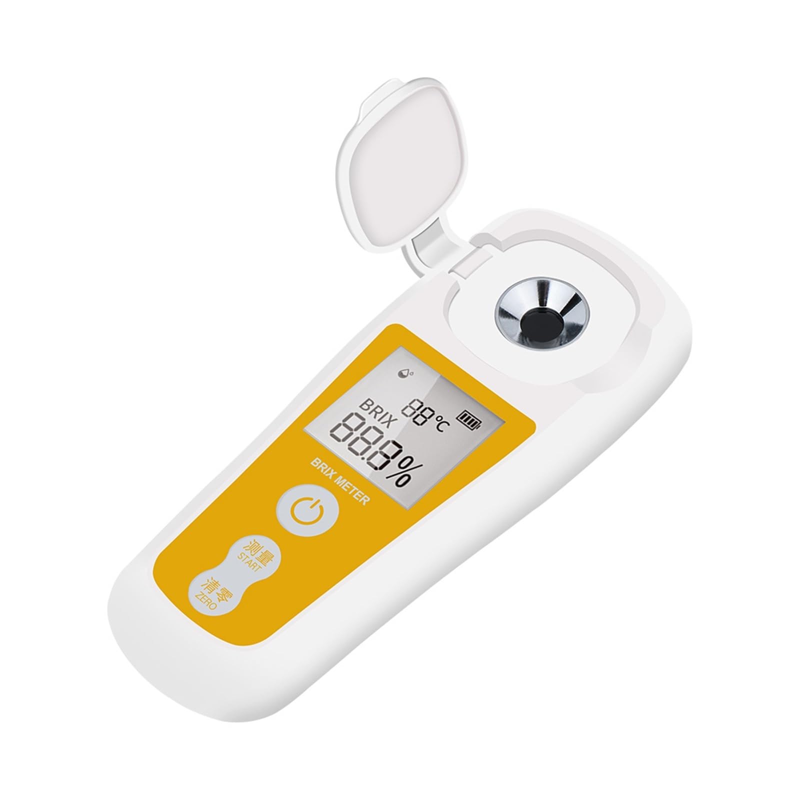 EDEDE Brix Refraktometer, Refraktometer Zucker Meter Refratometro Wein Bier Alkohol Frucht Konzentration Hydrometer Densitometer Saccharimeter for Weinherstellung(0~35%)