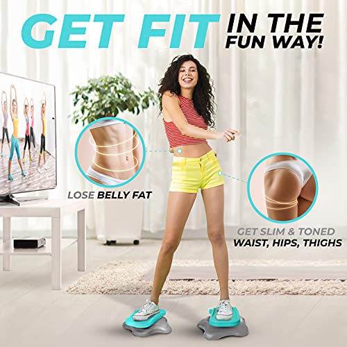 Yes4All-Ab-Twister-Board-New-Generation-of-Waist-Twisting-Disc-Twist-Board-Twisting-Stepper-for-Aerobic-Exercise-Full-Body-Toning-Workout-Noise-Free-2pcs-in-a-Box