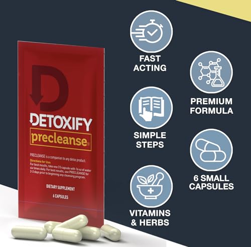 Detoxify 181050 Pre Cleanse One Day Detox Capsules With Milk Thistle And Dandelion - Total Body Cleanse thumb #4