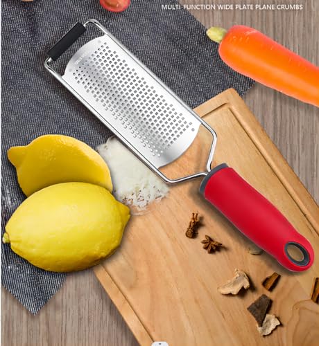Iszw Kitchen Professional Cheese Grater - Stainless Steel Metal Lemon Zester Grater With Handle&Protective Cover thumb #3