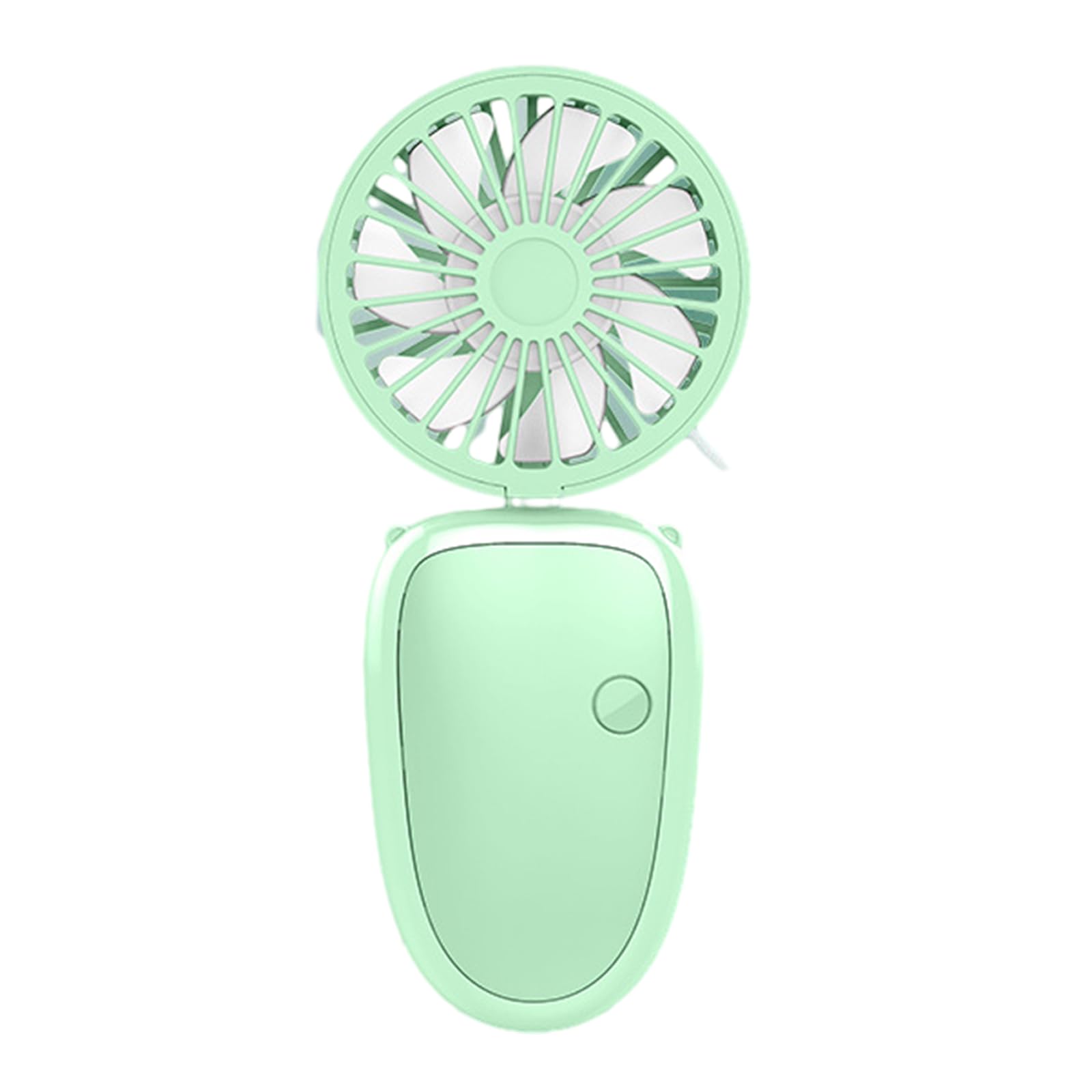 FGJsfhrDTU Portable Fan, Foldable Handheld CampingRechargeable Desk Neck for Travel, Camping and Indoor(Green)