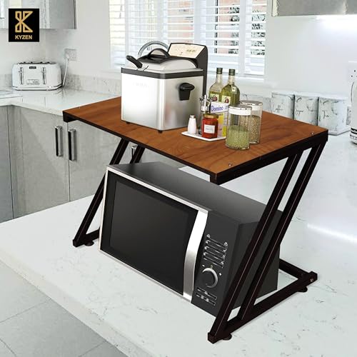Image of KYZEN Deluxe Microwave Oven OTG Stand for Kitchen Counter, Toaster Organizer, Extra Storage for Home & Kitchen Appliances 1Z Deluxe