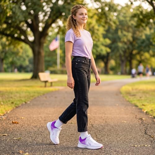 Image of Padgene Womens Sneakers Lightweight Tennis Walking Shoes Sports Running Shoes for Woman Mesh Breathable Gym Fashion Sneakers Athletic Comfortable Casual