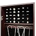 Fashion Simple Jewelry Storage Mirror Cabinet Can Be Hung On The Door Or Wall (Brown, D)