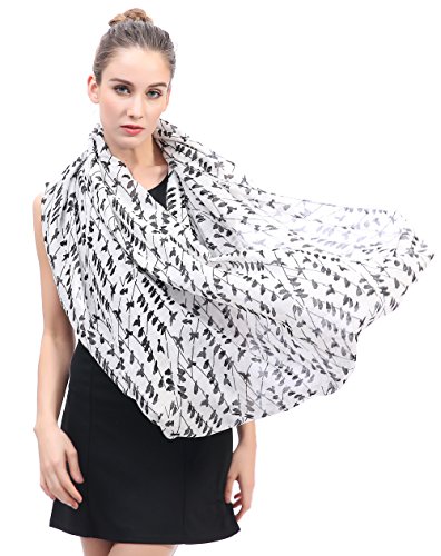 Lina & Lily Bird Print Women's Infinity Scarf Lightweight All Season4
