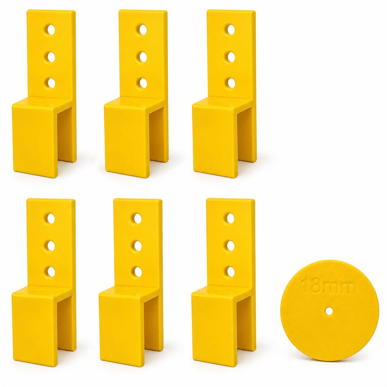 6 Pack | Scribe Jig 18mm Woodworking and Carpentry Set, Includes Scribing Disc, for Kitchen, Bedroom and Furniture Installers, Set of 6