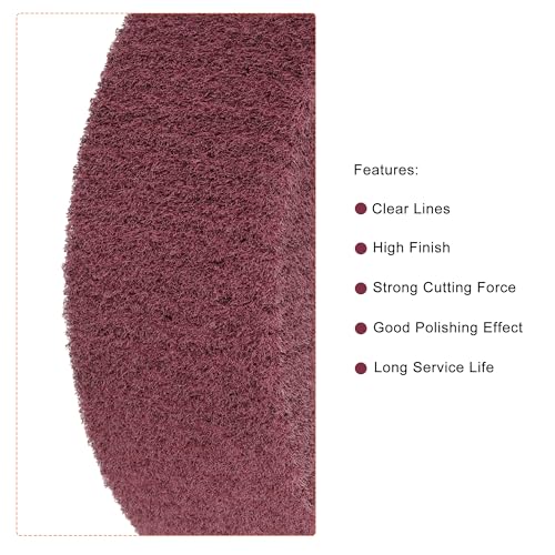 Disque de polissage nylon 150mm rouge pour enlever l'oxydation facilement - 3