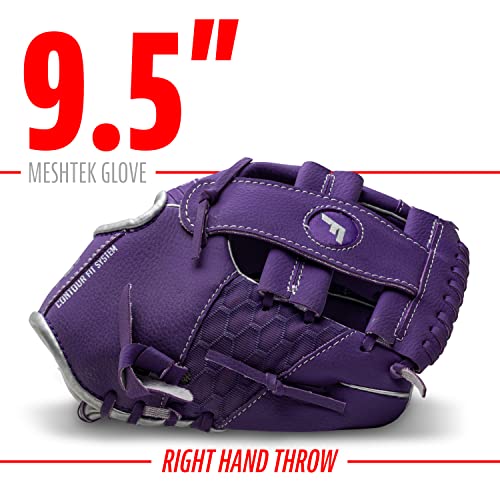 image for Franklin Sports unisex teen and Franklin Sports Kids Baseball Gloves M