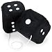 Pair of 3" Hanging Fuzzy Dice by Pudgy Pedro’s Party Supplies (Black)