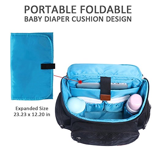 Mochila maternidade Land Attic 2020 original a pronta entrega e envio imediato (Preta)