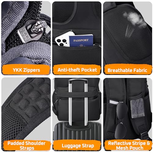 Lunch Box Backpack for Men, Tactical Cooler Backpack with Laptop Compartment Leakproof RFID Lunchbox Bag for Work 5