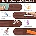 16+4P Wood Filler Sticks with 1P Box, 1P Knife, 1P Scraper and 1P Rag, Pletpet 16 Color Furniture Crayon Touch Up Wood Filler Nail Hole Wax Sticks for Repairing Scratches and Nail Holes (16p)