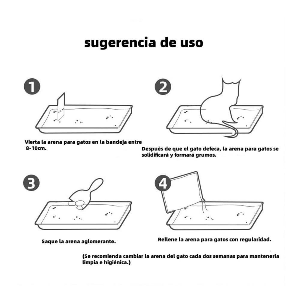 PLUS HOME Arena para Gato Eco-amigable Fragancia Suave químicos Innovación Natural Textura Ultrafina y Control de olores.Lavanda