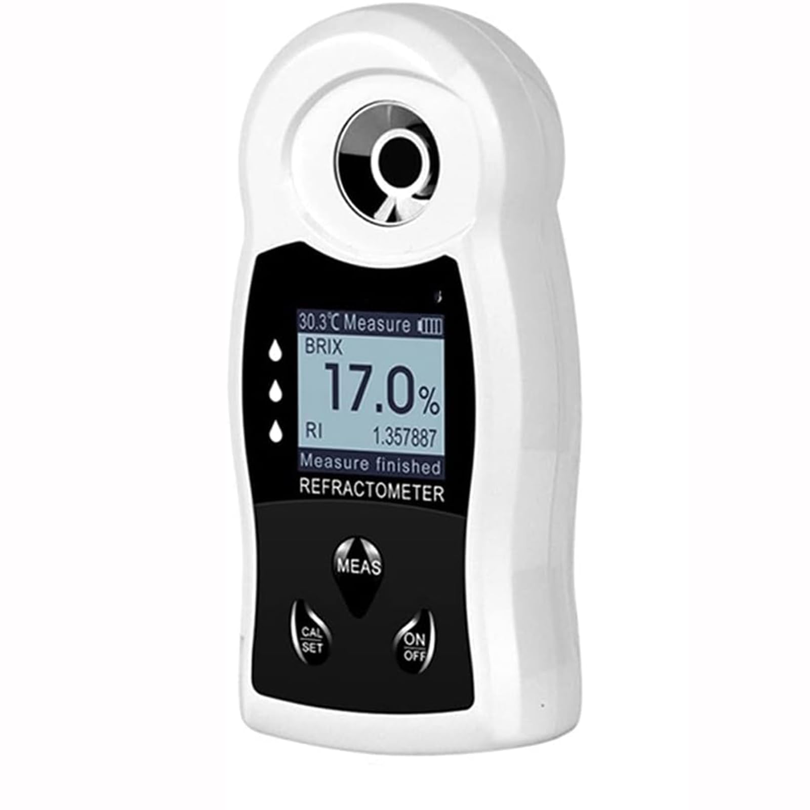 Refractómetro digital para mediciones precisas de concentración de azúcar y frutas, hidrómetro sacarimétrico fácil de usar para vino y cerveza