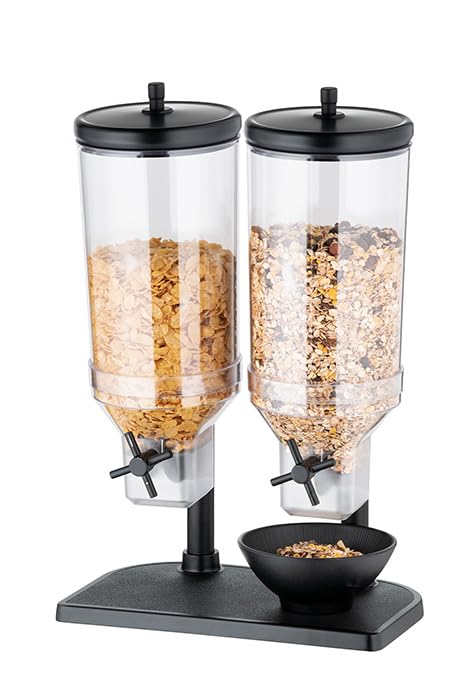 APS 11841 Cerealienspender Duo FRESH+EASY, 22 x 35 cm, H: 52 cm, Behälter aus SA, Deckel aus 18/8 Edelstahl