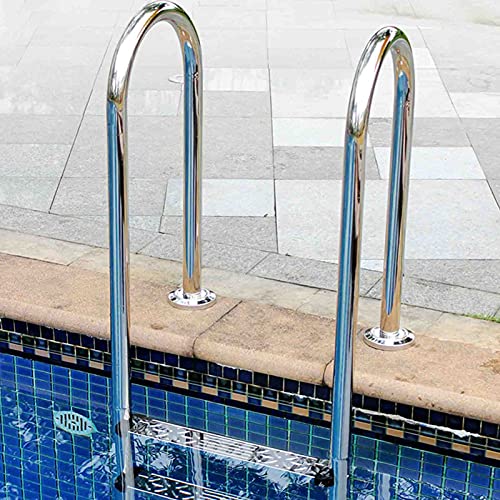 Escalera para piscina con pasamanos y 3 peldaños antideslizantes miniatura 6