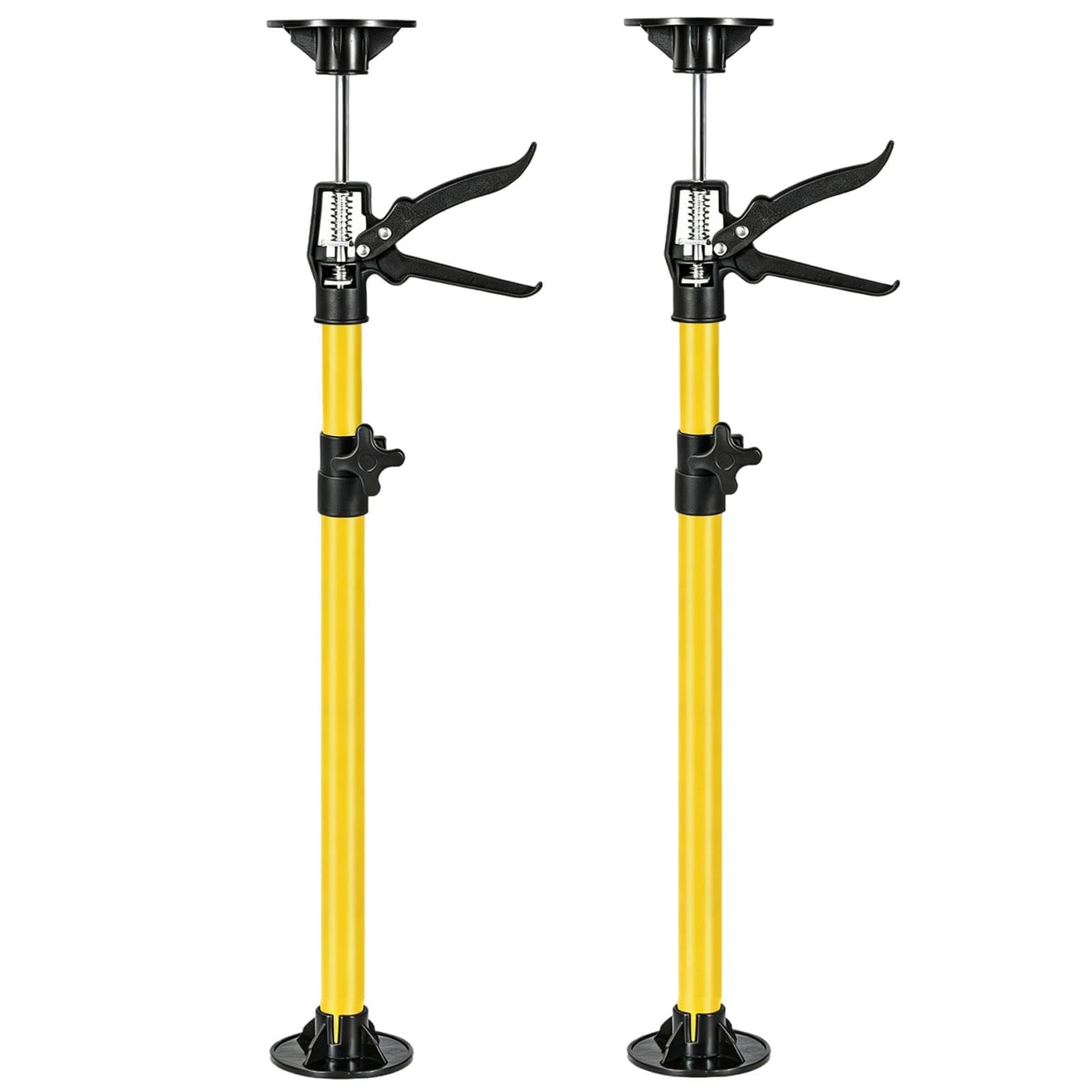 2 Stück Deckenstütze, Montagestütze 115-290cm, Stützen Höhenverstellbar 40kg Tragkraft, Teleskopstützen bis 45°, Einhandstütze für Wände Decken Türzargen Schränken, Deckenstützen aus Stahl