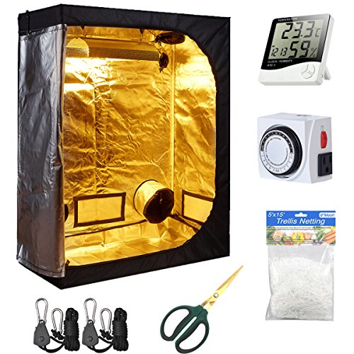 Hydro Plus Grow Tent Kit Indoor Plants Growing Reflective Mylar Dark Room Non