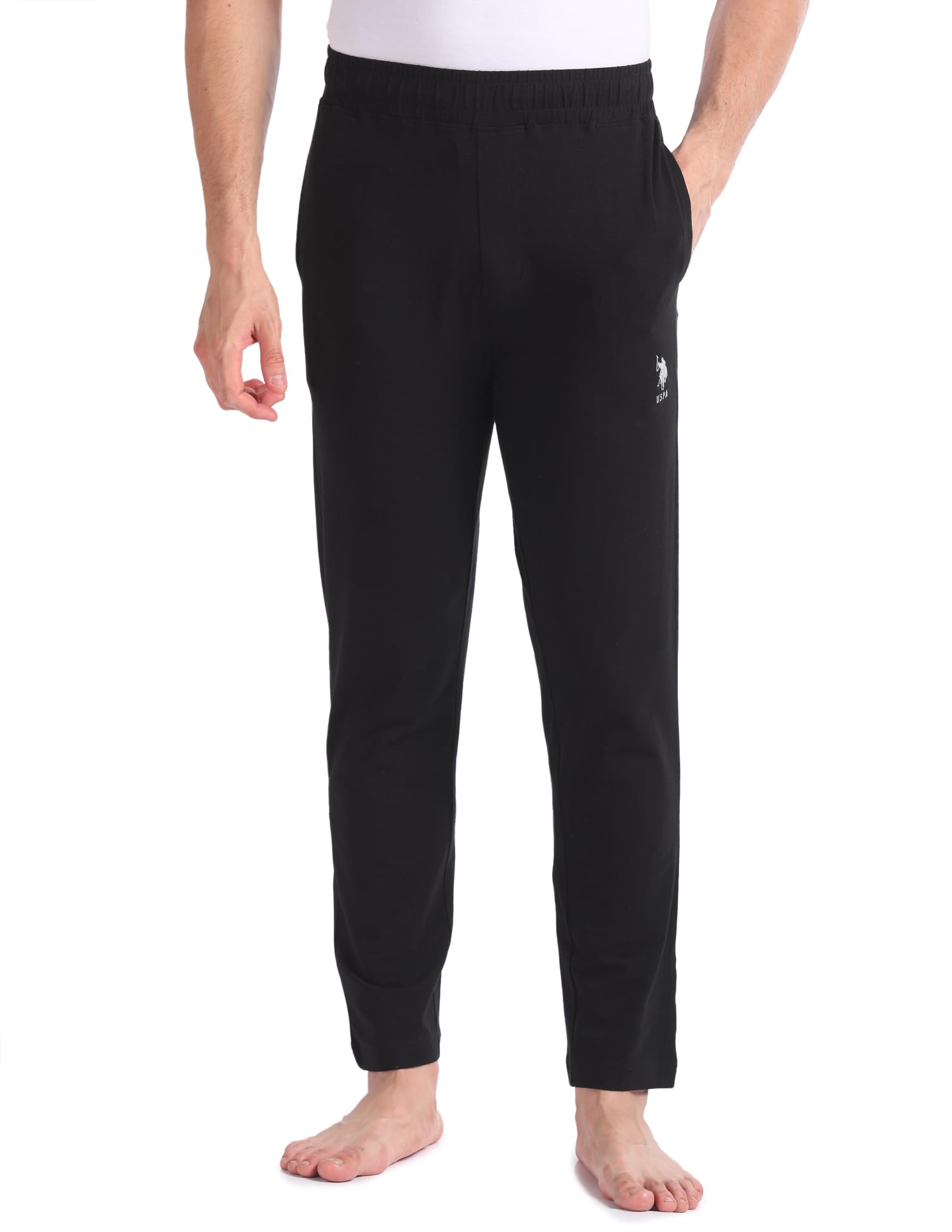 Men's Regular Fit Mid Rise Track Pant