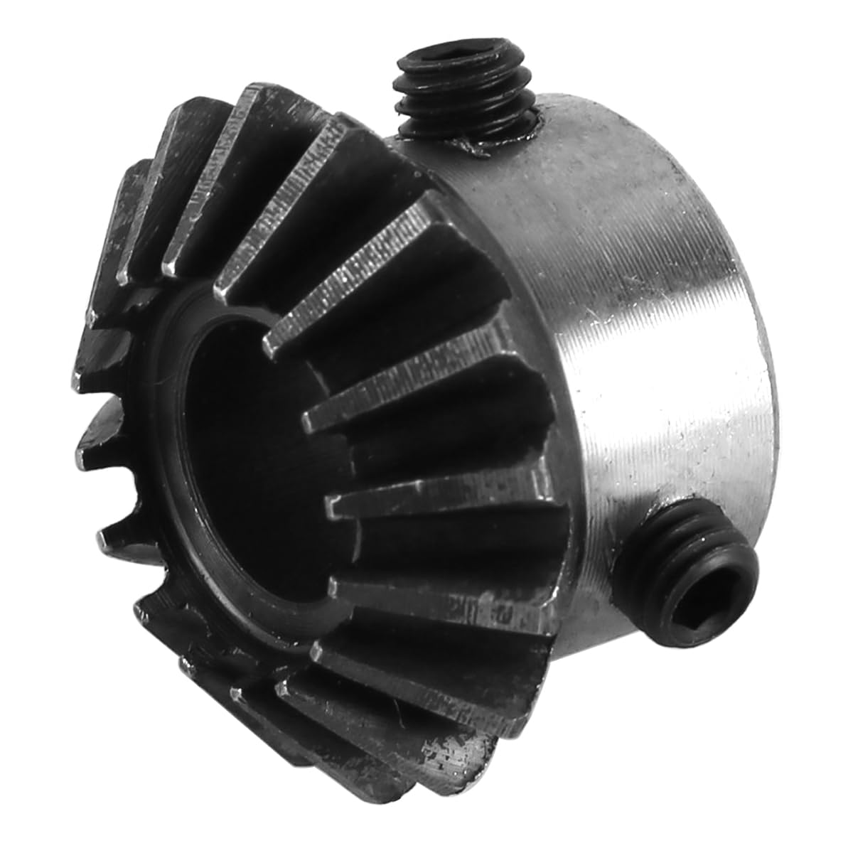 Gorise 2 Stück Stahlkegelr?der, 1,5 Modul, 16 Z?hne, 10 mm Lochdurchmesser, 90 Grad konisches Kegelrad, Lenkgetriebe wird für die mechanische Drehung von Hardware verwendet