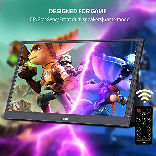 G-Story 15.6 Inch Touchscreen Portable Monitor 1080P Full Hd Ips Gaming Display Usb-C Portable Gaming Monitor With Hdr/Freesync/Speakers/Mini Hdmi For Ps5 Ps4 Xbox Series Ns, Laptop Pc Phone Mac #TOP3