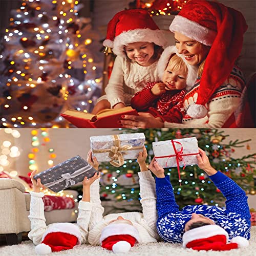 Shuoyoola Cappello Babbo Natale, 3pezzi Rosso