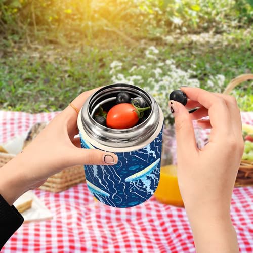 Tarro de comida aislado al vacío con cuchara y acero inoxidable de 500ml 6