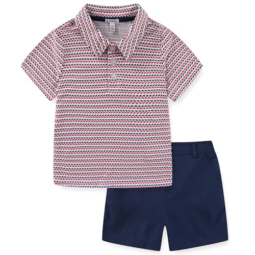 Sperry Baby Boys Short Sleeve Polo Shirt and Short Set for Infant to Toddlers
