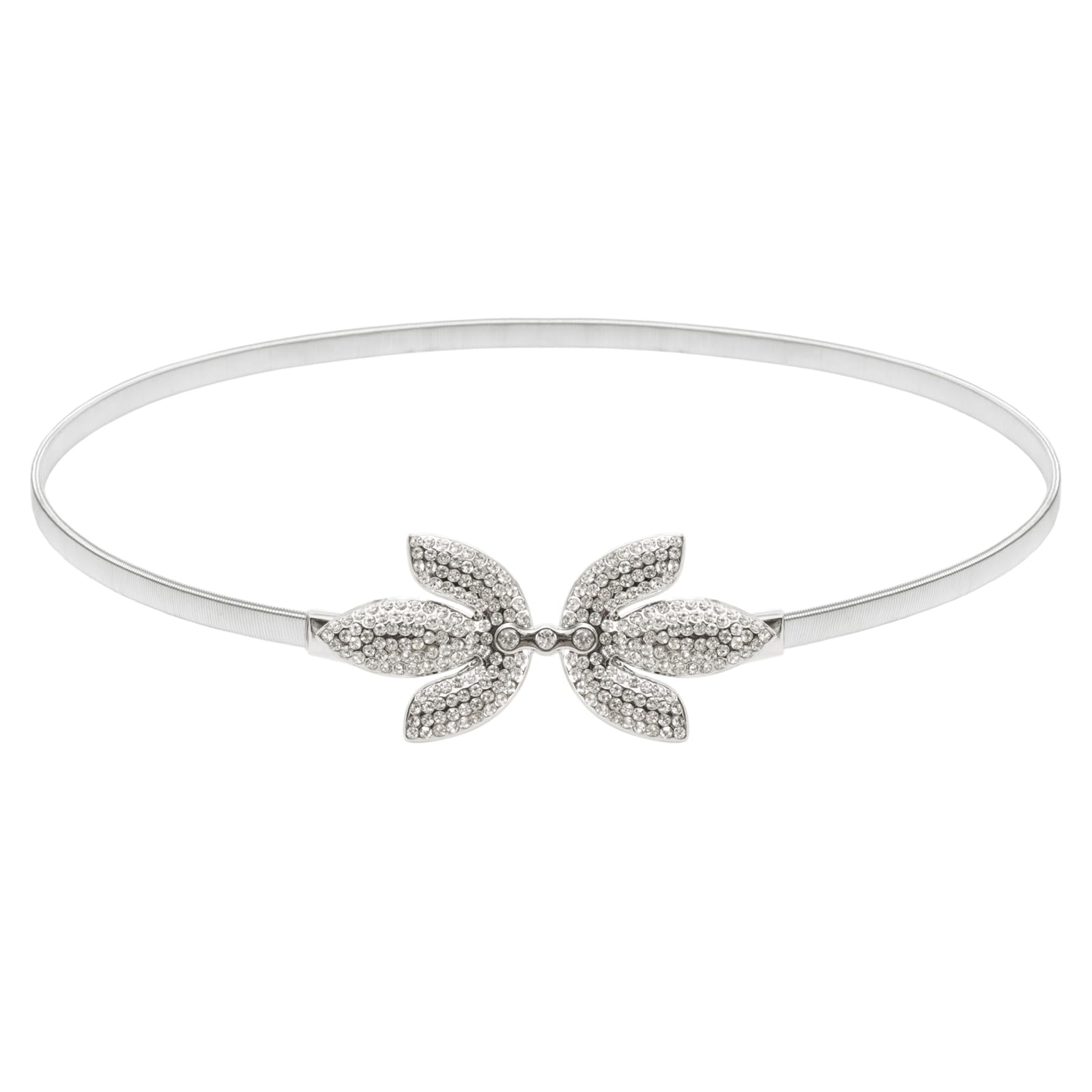 GRACE KARINWomen Skinny Metal Cinch Belt Gold Waistband Elastic Waist Belt CL633