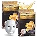 24K Gold & Caviar Luxury Firming Face Mask by Azure - Improve Skin’s Elasticity | Combats Skin Damage | Helps Reduce Fines Lines and Wrinkles - 5 Pack