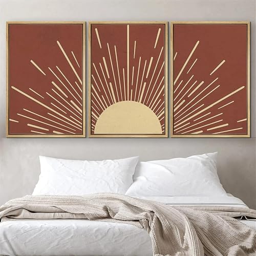 Peinture du milieu du siècle pour salon et chambre coucher ambiance chaleureuse